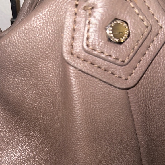 Marc by Marc Jacobs Classic Q Francesca Taupe Pebbled Leather Tote Hobo - Picture 7 of 16